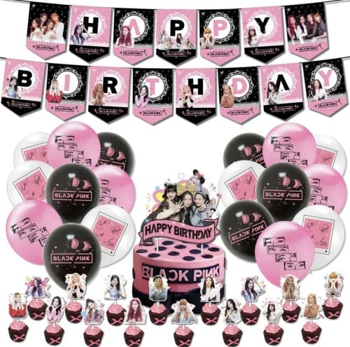 مجموعة  زينة احتفالات BlackPink