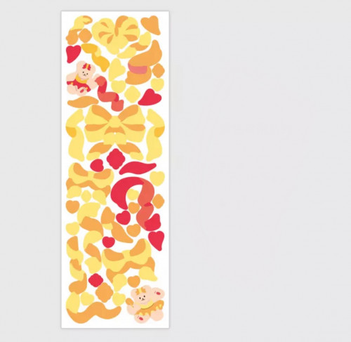 ستيكرز اصفر زينة فوتوكارد A7