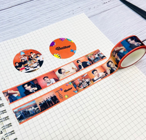 شريط لاصق BTS Butter برتقالي