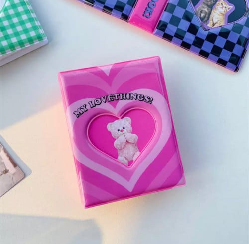 ملف للفوتوكاردز قلوب 64 جيب