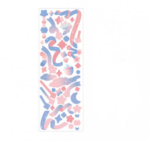 ستيكرز بنك وازرق زينة فوتوكارد A3