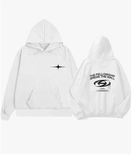 هودي Ateez رمادي فاتح