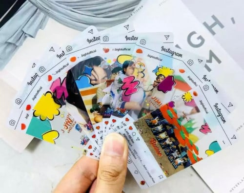 8 فوتوكارد بلاستك شفاف BTS(PTD