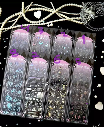 ستيكرز شفافة لامعة