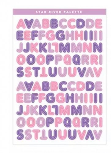 ستيكرز موف حروف زينة فوتوكارد B6