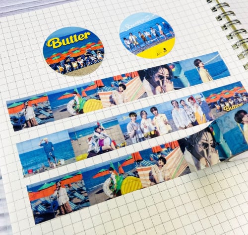 شريط لاصق BTS Butter ازرق