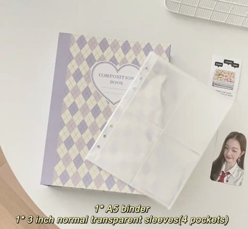 ملف كبير purple حفظ للفوتوكارد (يكفي 80 كارد)