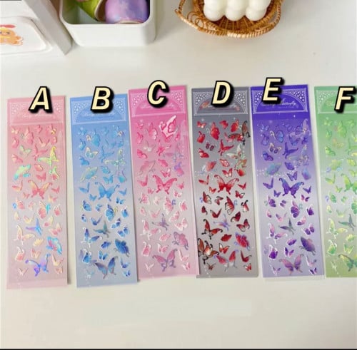 ستيكرز فراشات زينة فوتوكارد