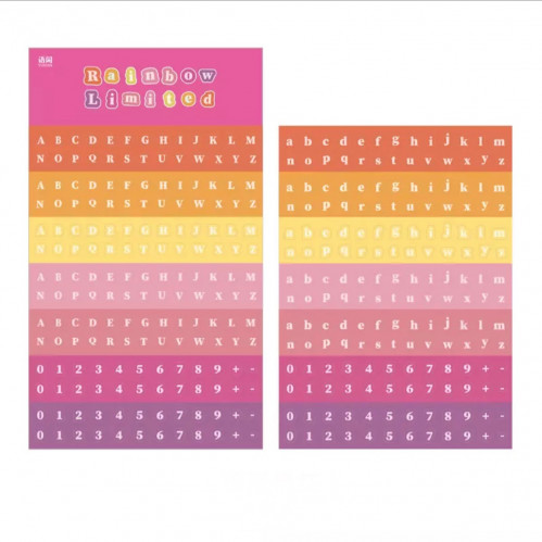 ستيكرز بنك حروف زينة فوتوكارد B4