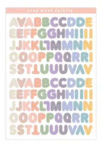 ستيكرز رينبو احرف زينة فوتوكارد B16