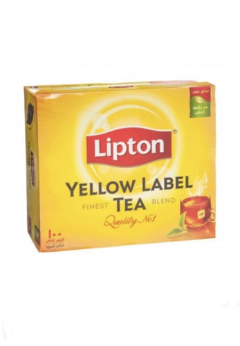 شاي ليبتون العلامة الصفراء 100كيس+20