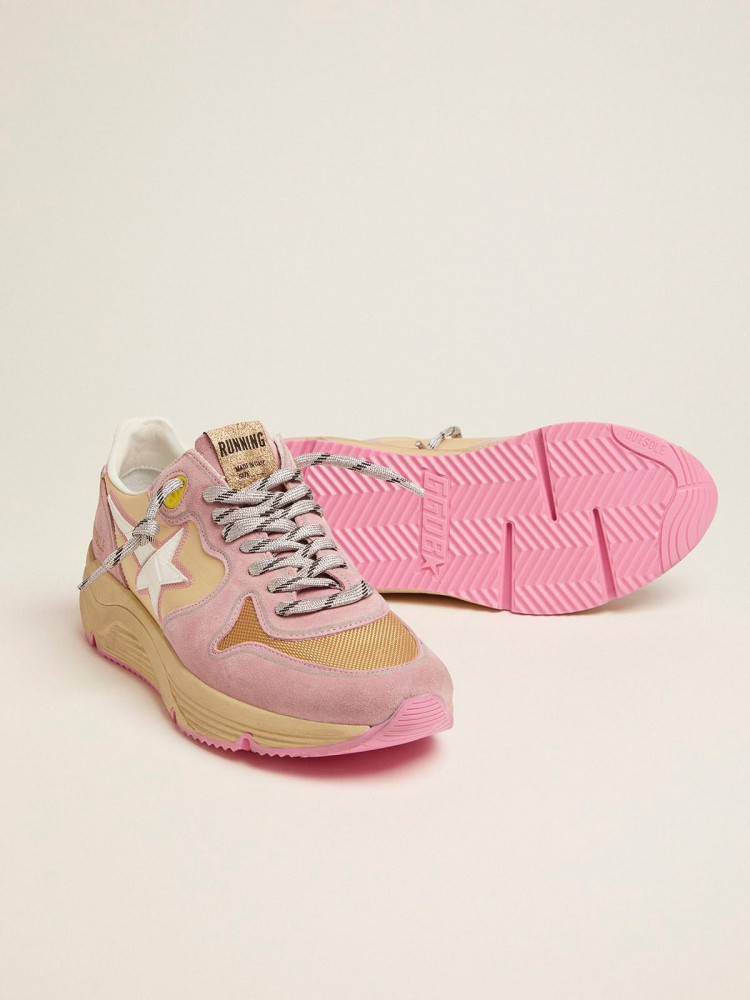 Pastel pink hot sale running shoes