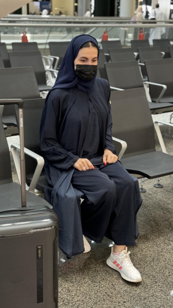 عباية سفر كحلي S66