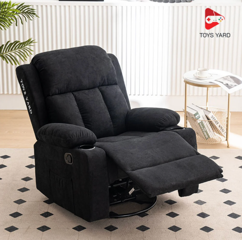 Learn about the features of the rocking and velvet comfort chair with massage from TOYS YARD