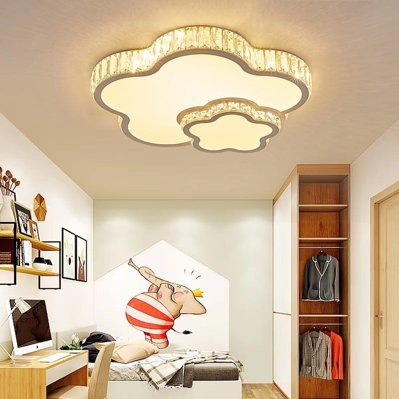 led أضواء السقف غرفة المعيشة الحديثة الكريستال