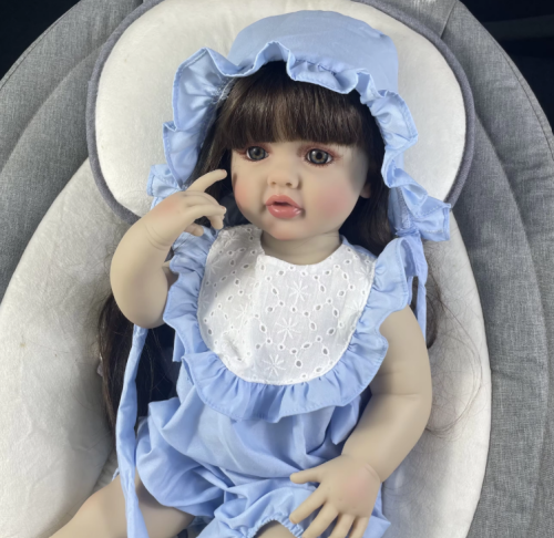 MRB دمية واقعية جسم سيليكون كامل قابل للغسل 55 سم