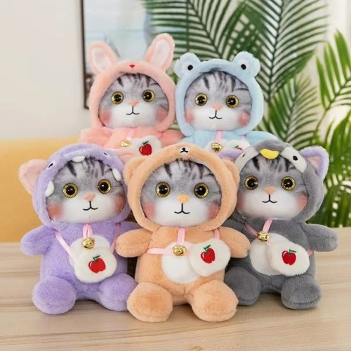 Kawaii دمية قطط محشوة 25 سم