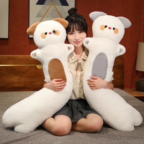 Kawaii جرو الكلب دمية طويلة لينة