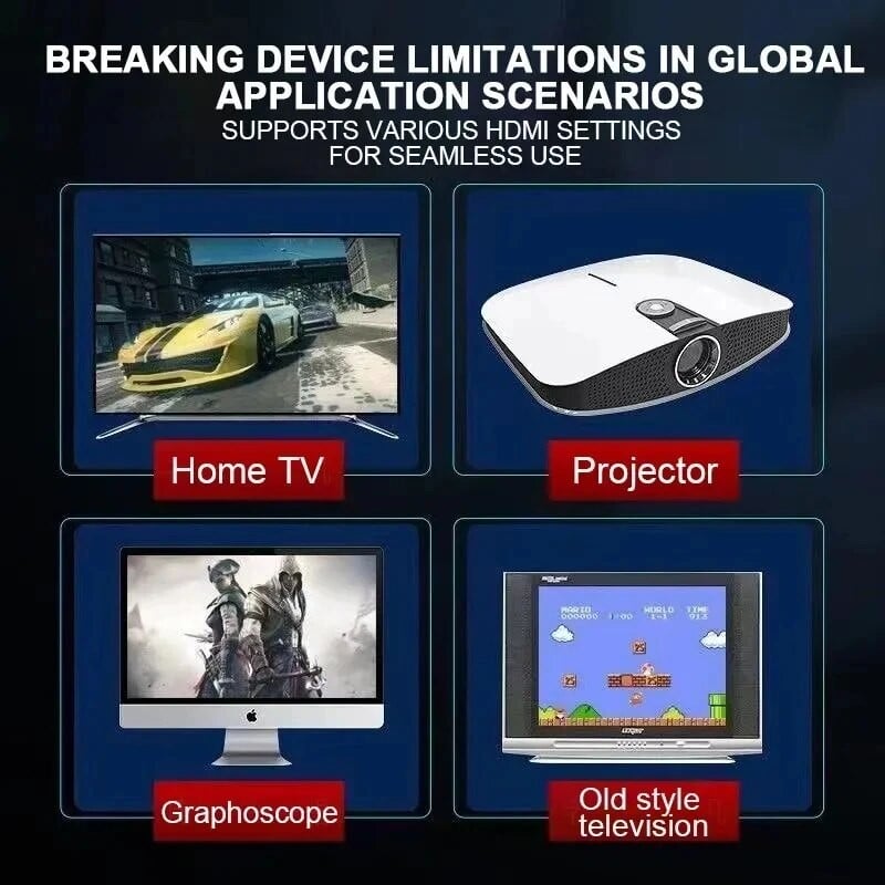 جهاز M8 Game Stick 4K Linux OS TV Console ، مدمج + Games ، G ، مقبض لاسلكي مزدوج ، 64 جيجابايت ، ألعاب ثلاثية الأبعاد لـ PS1 ، SFC