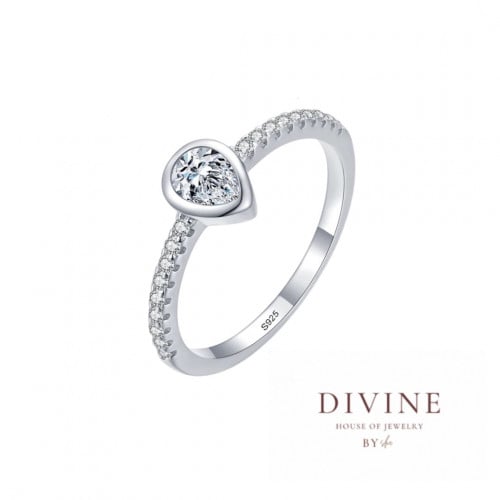 Water Drop Shape silver925 ring