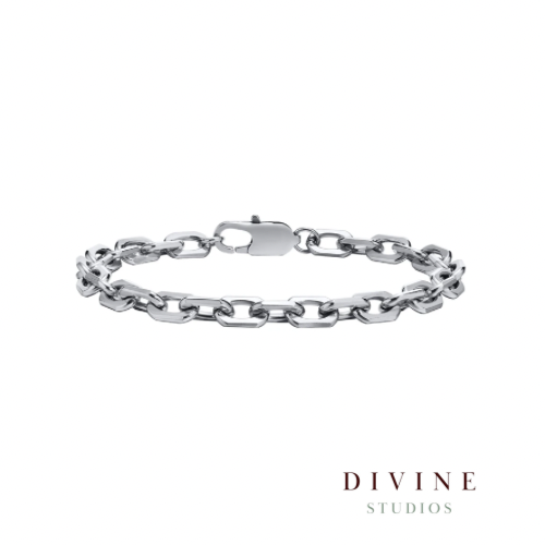 stainless steel chain silver bracelet