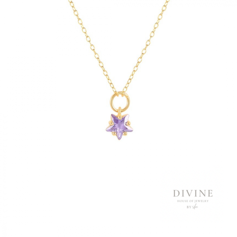 purple star necklace