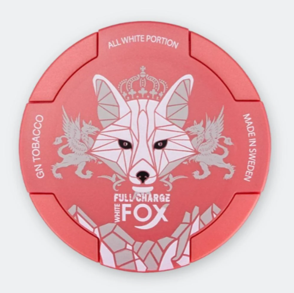 white fox tobacco ما هو وايت فوكس اظرف نيكوتين نعناع حار White Fox Nicotine Pouches Full Charge