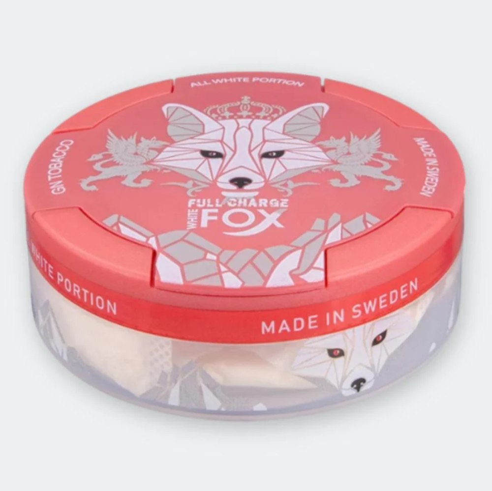 وايت فوكس اظرف نيكوتين نعناع حار White Fox Nicotine Pouches Full Charge |  متجر Smoker Fun