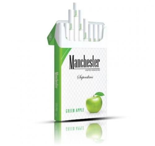 manchester cigarettes apple دخان مانشستر تفاح اخضر - CIGARETTES MANCHESTER GREEN APPLE