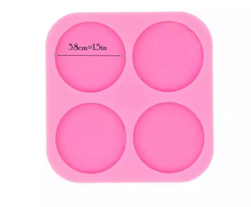 قالب سيليكون دائري وسط ( 3.8 سم)