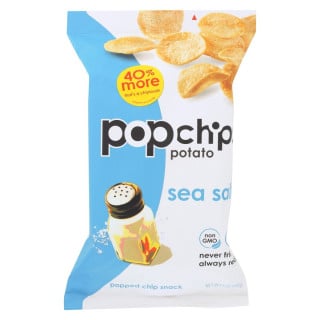 بوب شيبس ملح البحر Popchips Potato Chips sea Salt