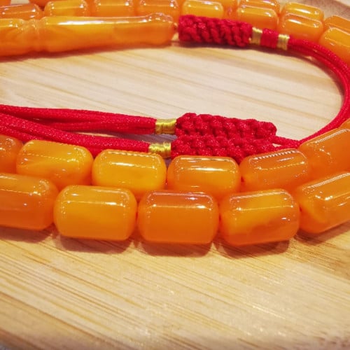 سبحة تراب كهرمان تركي أصلي