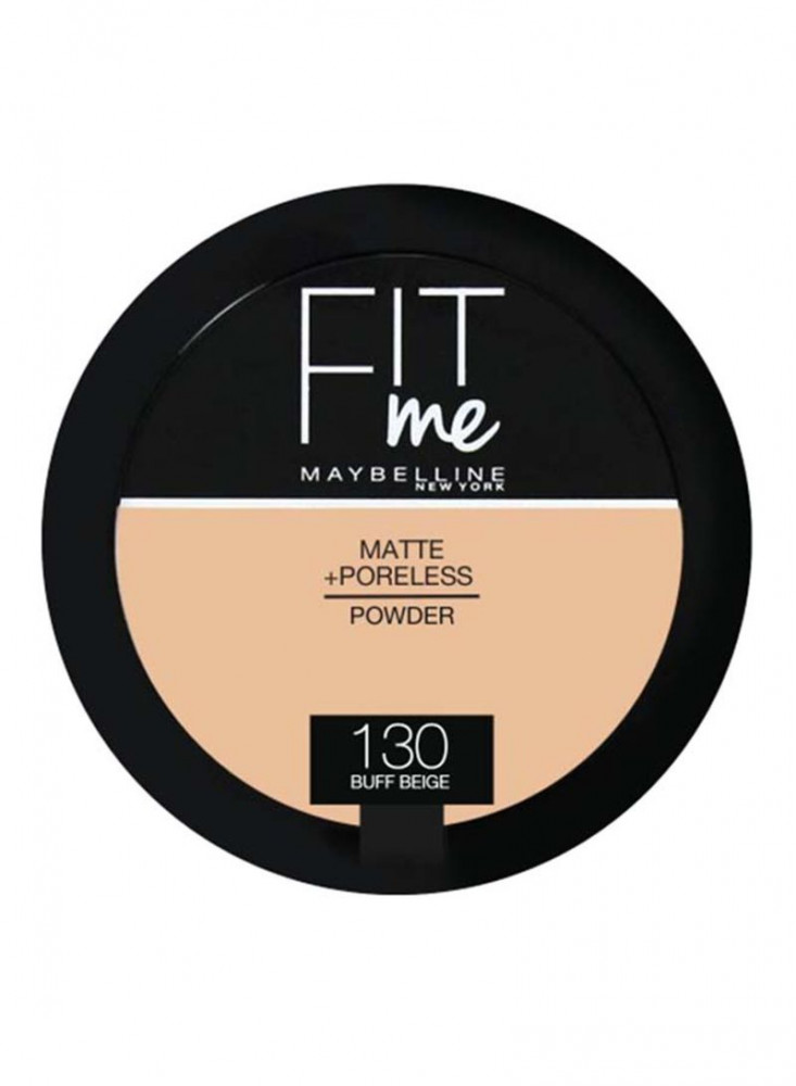 ميبلين نيويورك بودرة فيت مي 130 باف بيجmaybelline New York Fit Me Pressed Powder 130 Buff Beige Mozon
