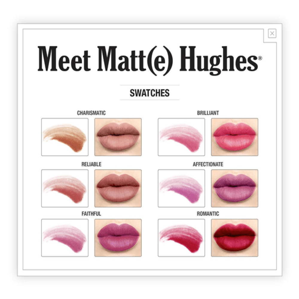 the balm meet matte hughes swatches