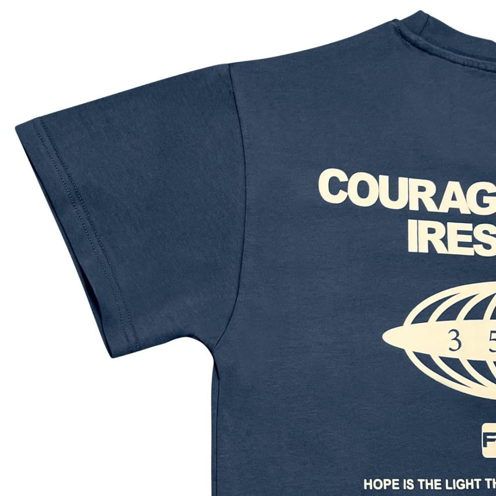 Athleisure apparel KSA ملابس تيشيرت فليكس كحلي أثلوجر بنمط عصري