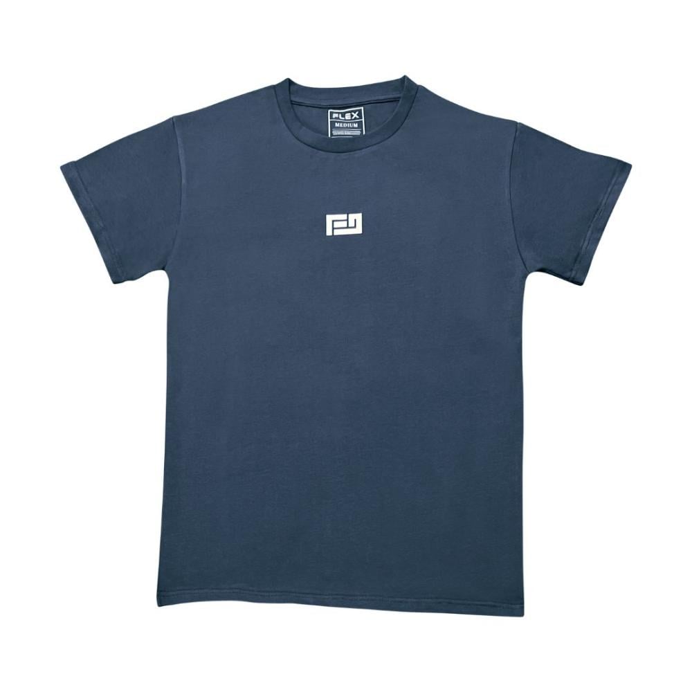 Navy FLEX athleisure tee تيشيرت فليكس كحلي اثليشور براند أنيق