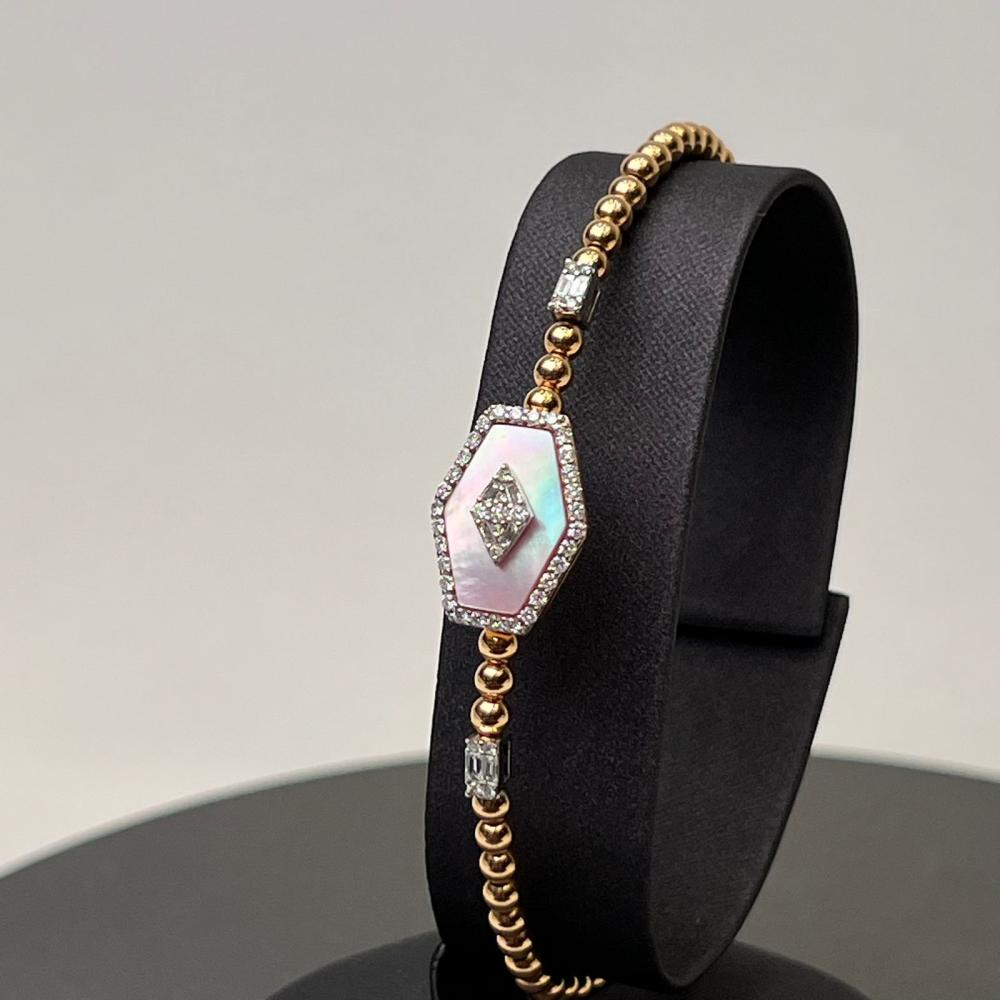 سوارة الماس، ذهب عيار 18