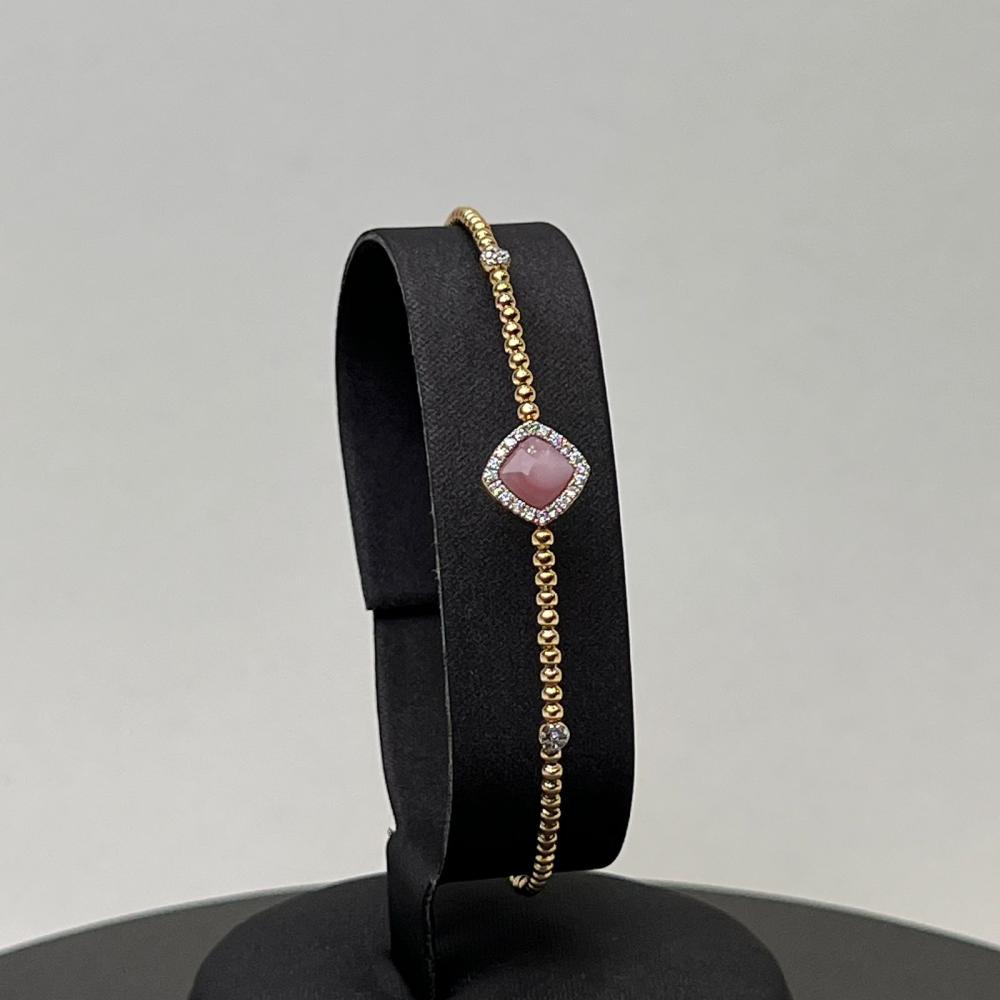 سوارة الماس، ذهب عيار 18