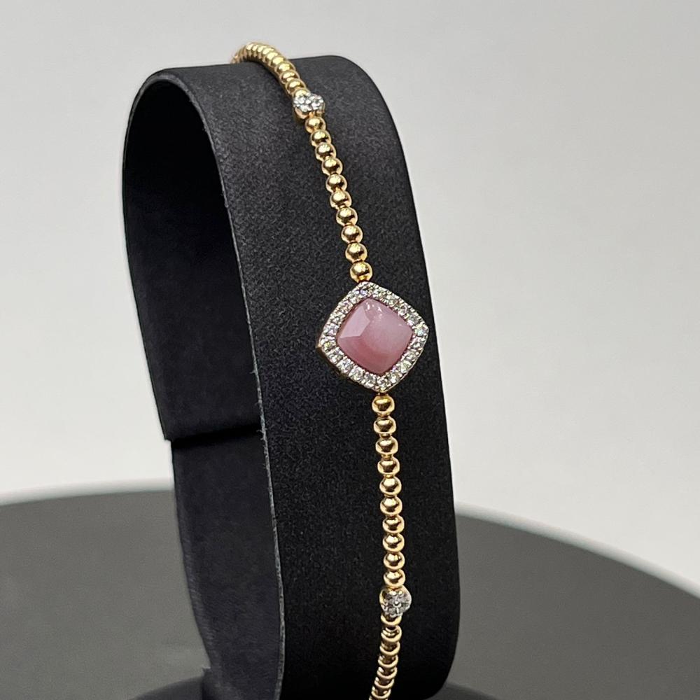 سوارة الماس، ذهب عيار 18