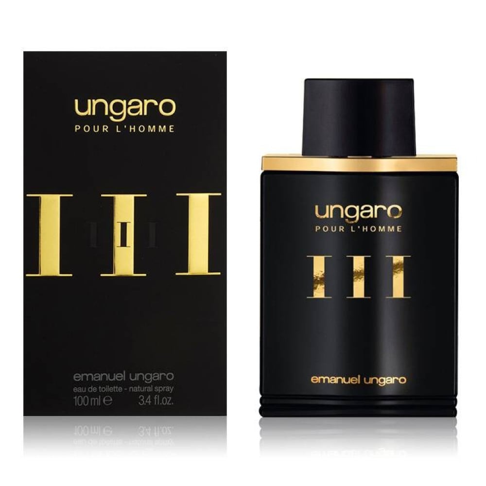 UNGARO POUR L'HOMME III by Emanuel Ungaro EDT Men Spray 3.4 fl. oz. Vintage