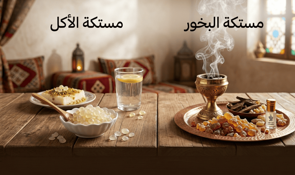 الفرق بين مستكة البخور ومستكة الأكل