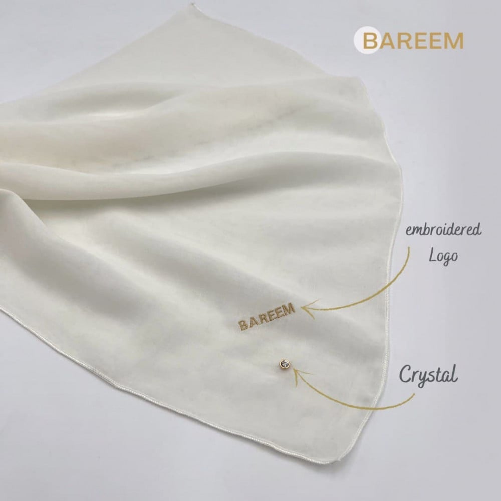 original بفص كريستال وتطريز من جهة واحدة