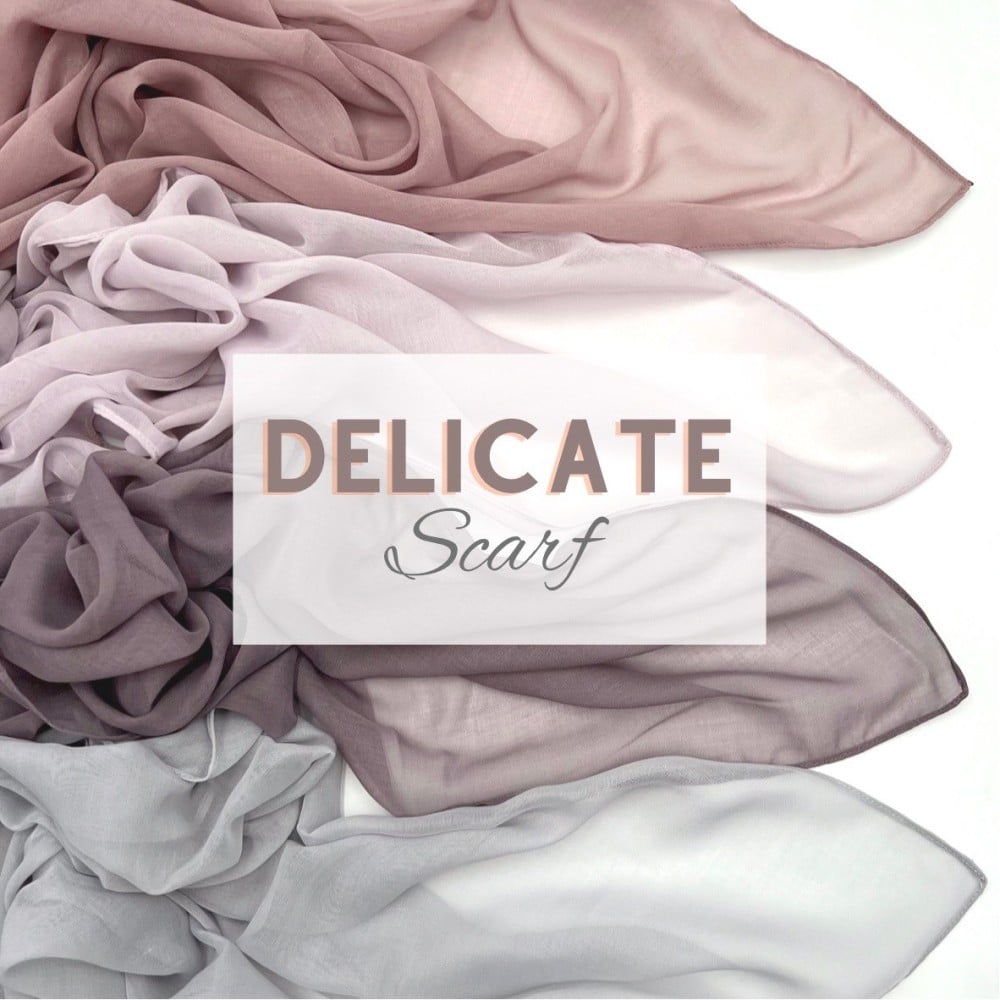 Delicate scarf طرحة بطبقة واحدة