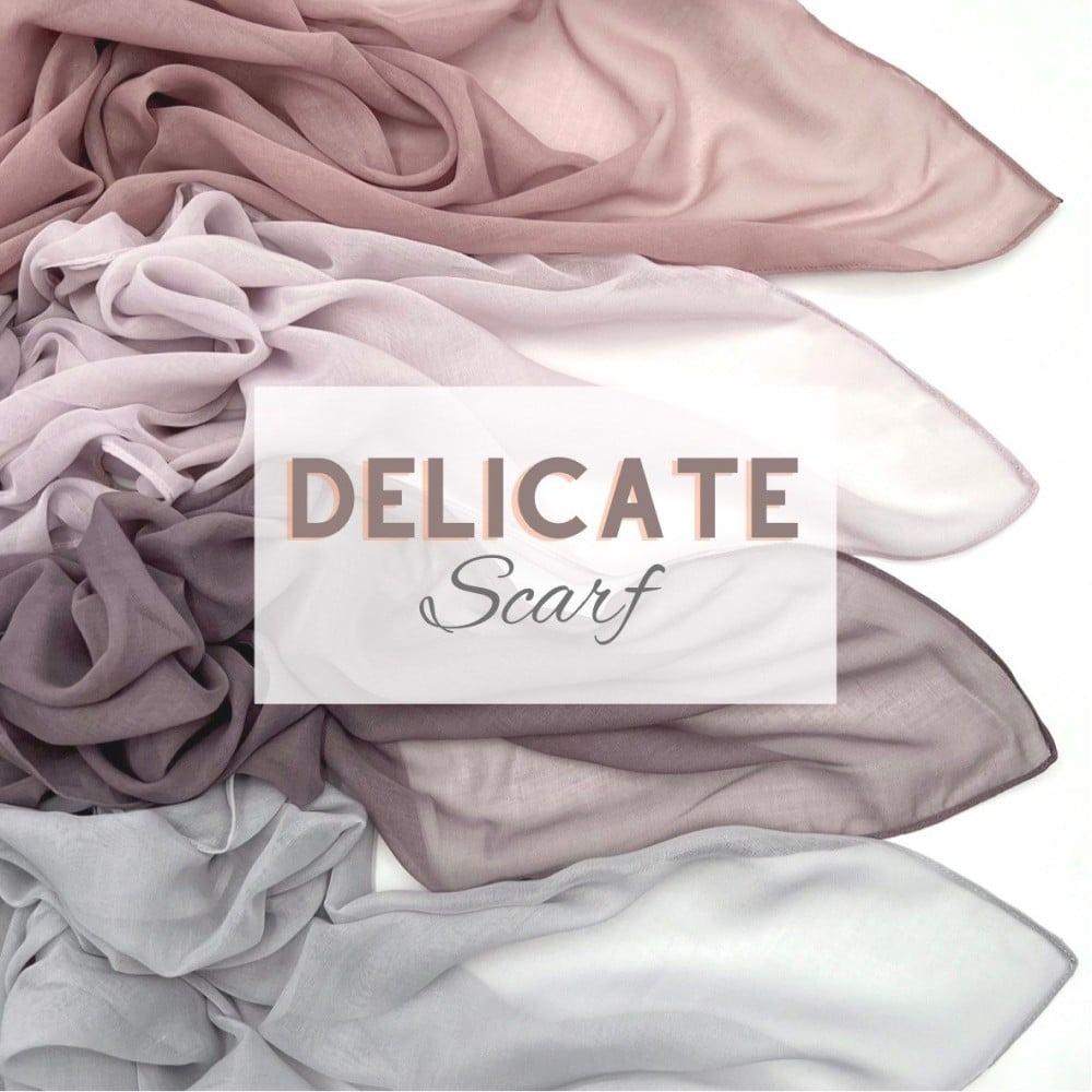 Delicate scarf طرحة بطبقة واحدة