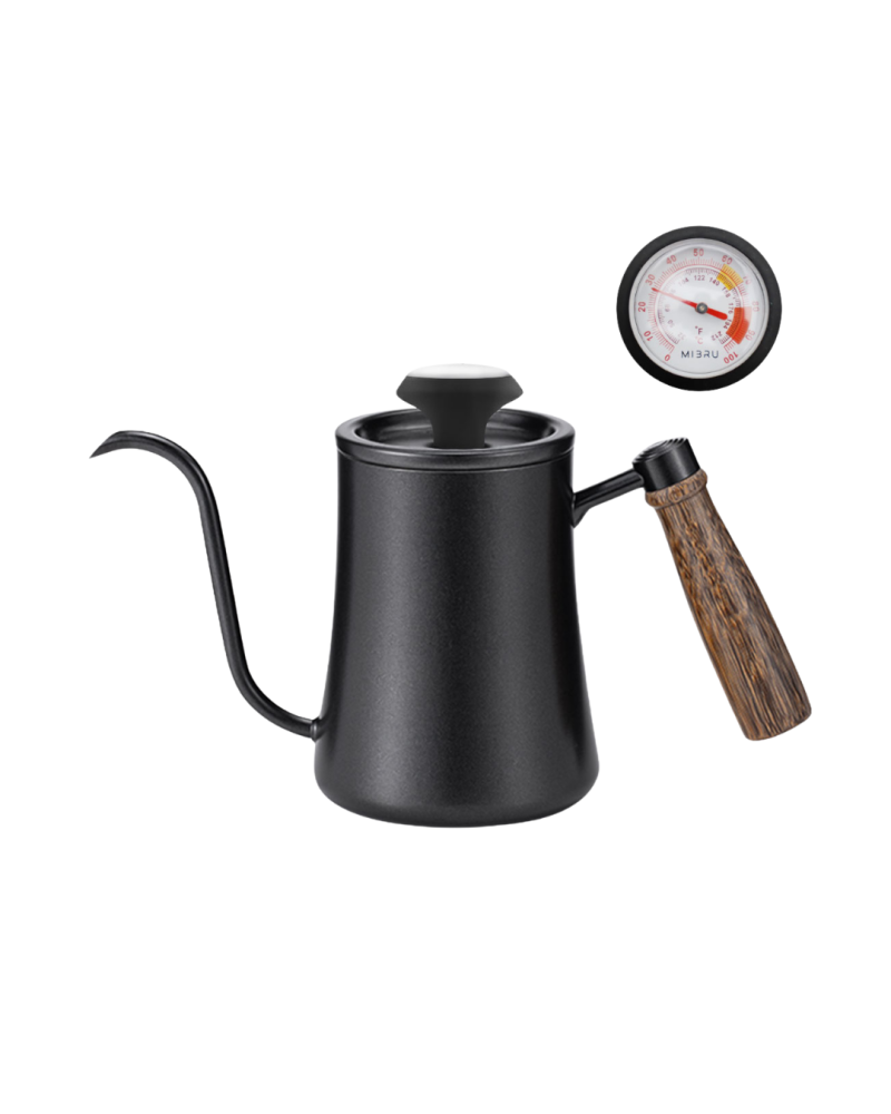 ابريق تقطير القهوة مع مقياس للحرارة
