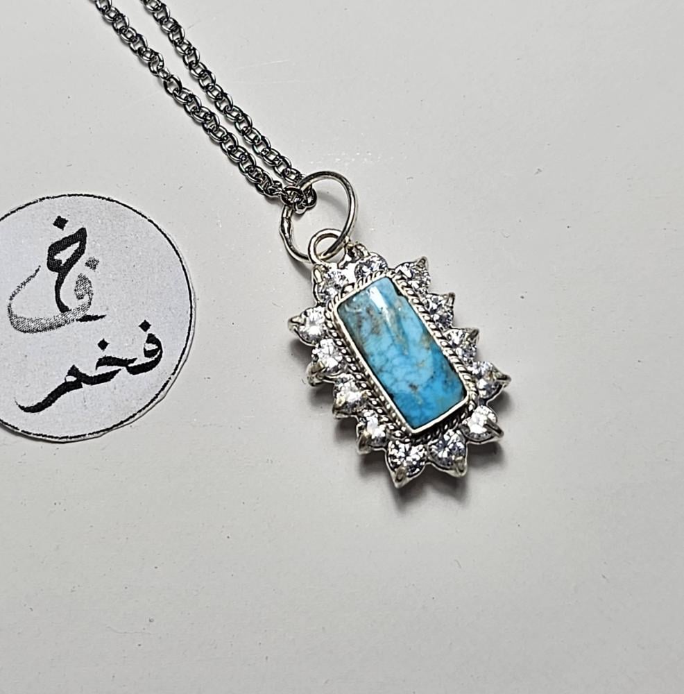 قلادة فيروز نيشابوري سلسال مجوهرات نون تسوق نافا الكوهجي الريفان ck