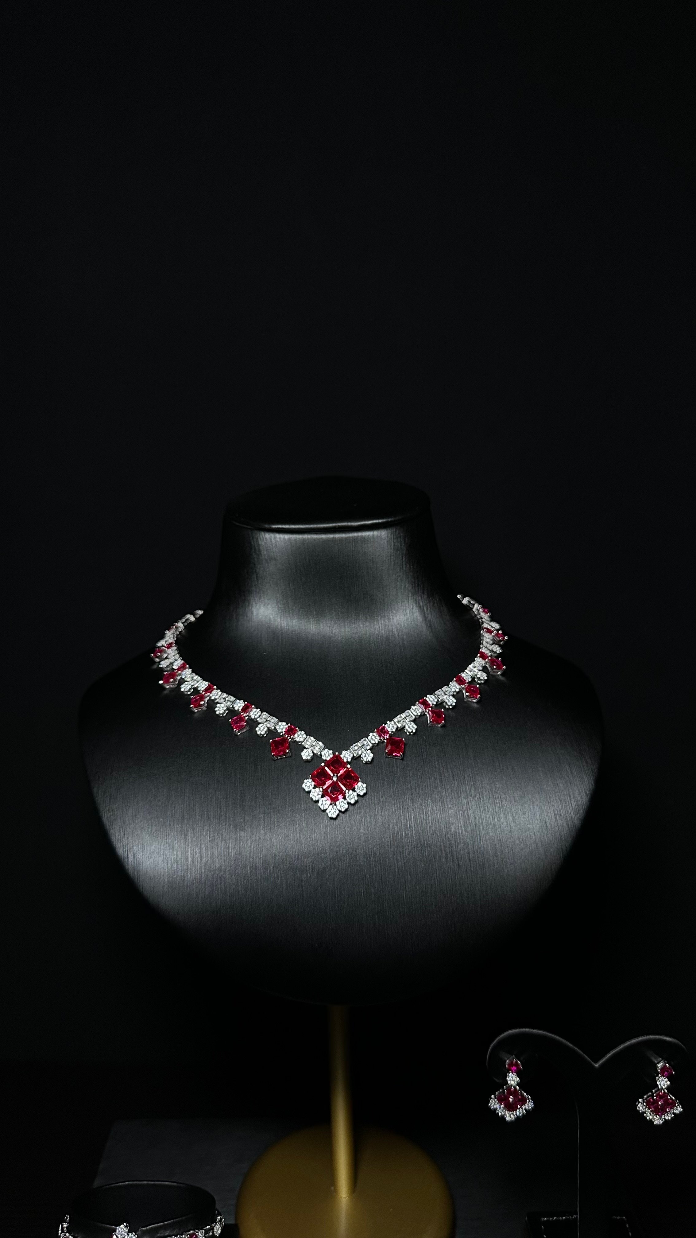 طقم فضه تصميم الماس