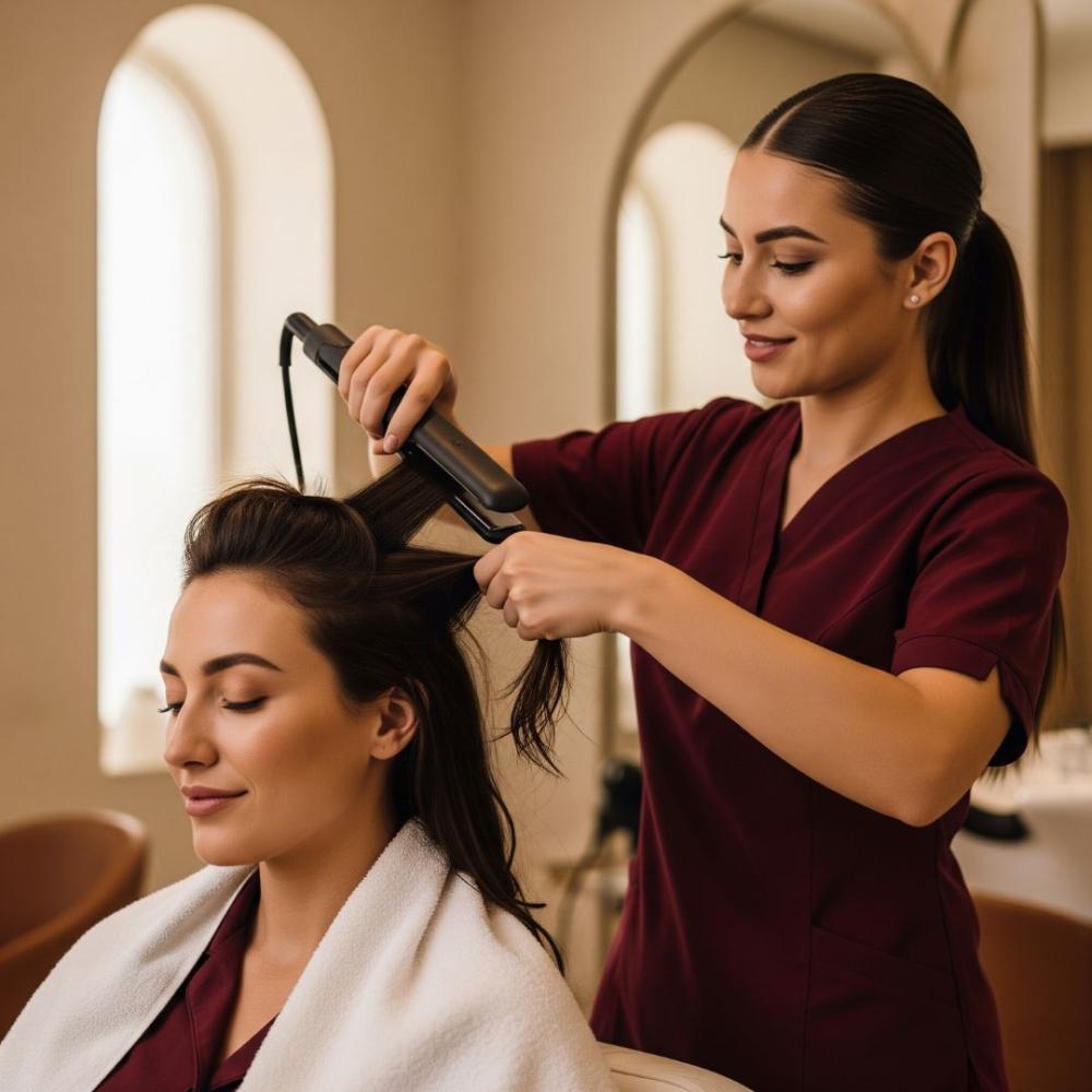 جلسة غلوس الكولاجين للشعر التالف والمتقصف | G-Collagen Hair Treatment