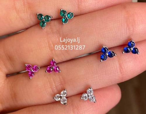 Silver trinity - stud