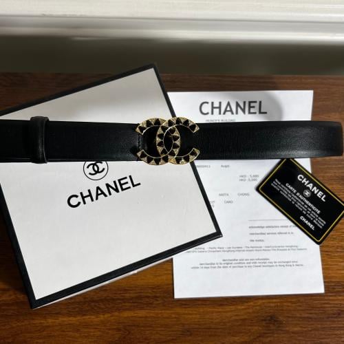 حزام شانيل(جلد) (4)CHANEL